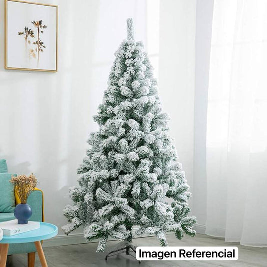 ARBOL NEVADO AGUJA DE PINO 210CM