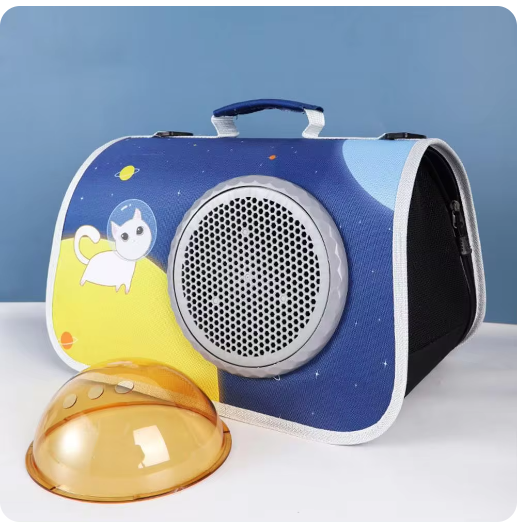 MOCHILA PORTATIL PARA GATO CON 3 AGUJERO